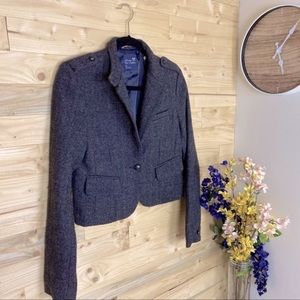 American Eagle Military Vibe Wool Jacket Blazer